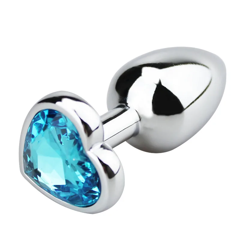 Анальные бусы хрустальные ювелирные изделия Сердце анальный стимулятор-пробка
