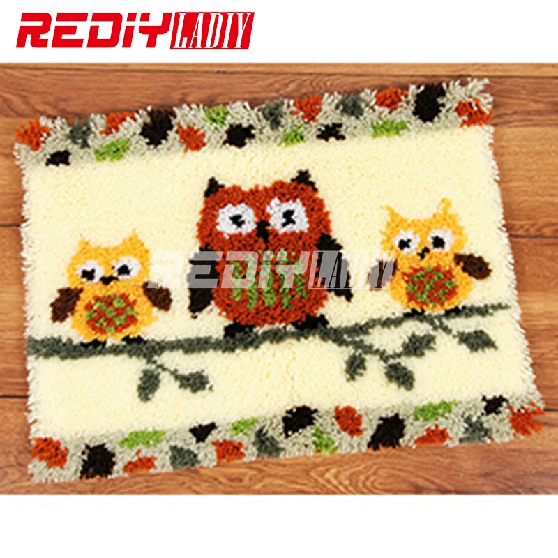 Сделай Сам ковер набор крючков с защелкой акриловая пряжа вышивка напольный
