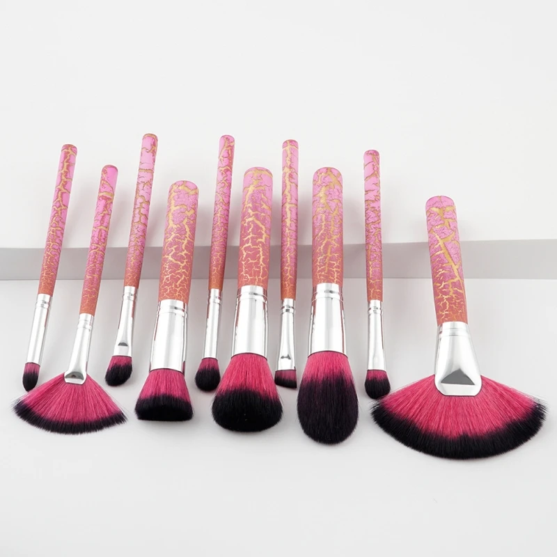 10 шт./компл. для основы пудры румян кисть теней век Maquillage Kit деревянная