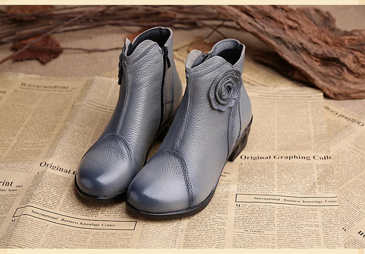 Xiuteng/высокое качество; Mujer Chaussure; женские ботинки из натуральной кожи; повседневные женские туфли-лодочки; зимние сапоги; плюшевые зимние сапоги для женщин