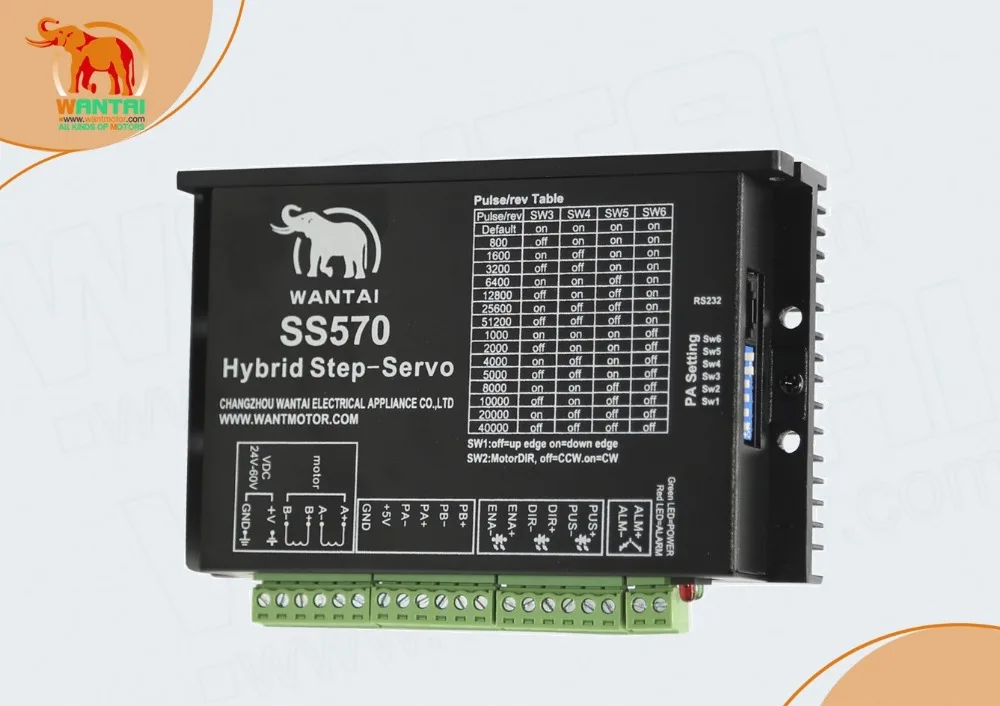 Новое поступление! Лучшая цена! Wantai 3 шт. SS570 сервопривод 20 В 50 8.0A пик без настройки