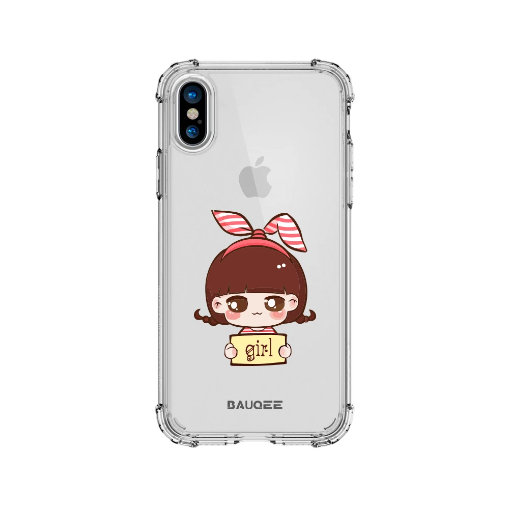 Bauqee прозрачным рисунком телефона чехол для iPhone X 7 8 Plus Мягкие TPU ультра-тонкий