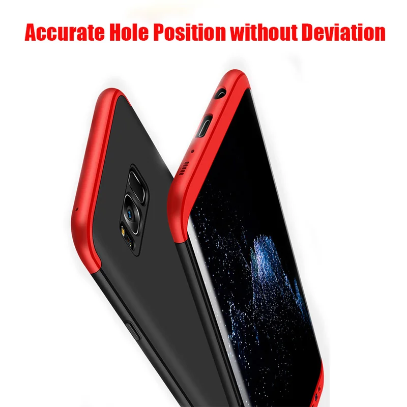 Оригинальный чехол S9plus для Samsung Galaxy S8 S9 + Plus жесткий защитный на 360 градусов