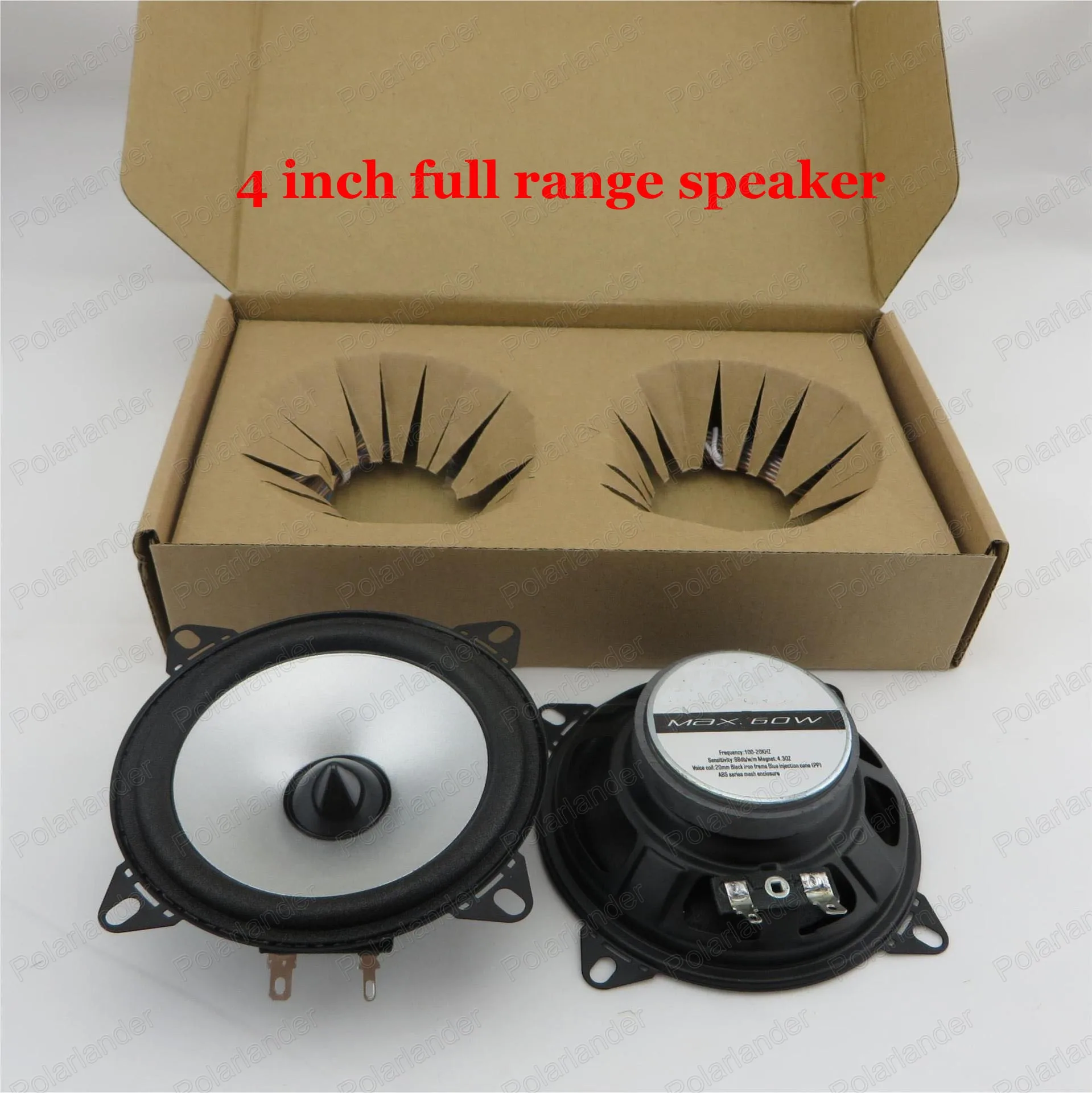 1 пара 4 дюймовых автомобильных стереозвуков Полнодиапазонный динамик из