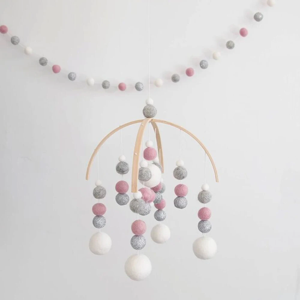INS шар с помпоном в скандинавском стиле ветряные колокольчики для детской