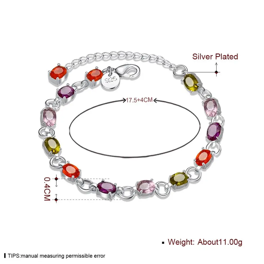 H258 Оптовая Продажа Модные с серебряным покрытием jewelry браслет-цепочка Шарм