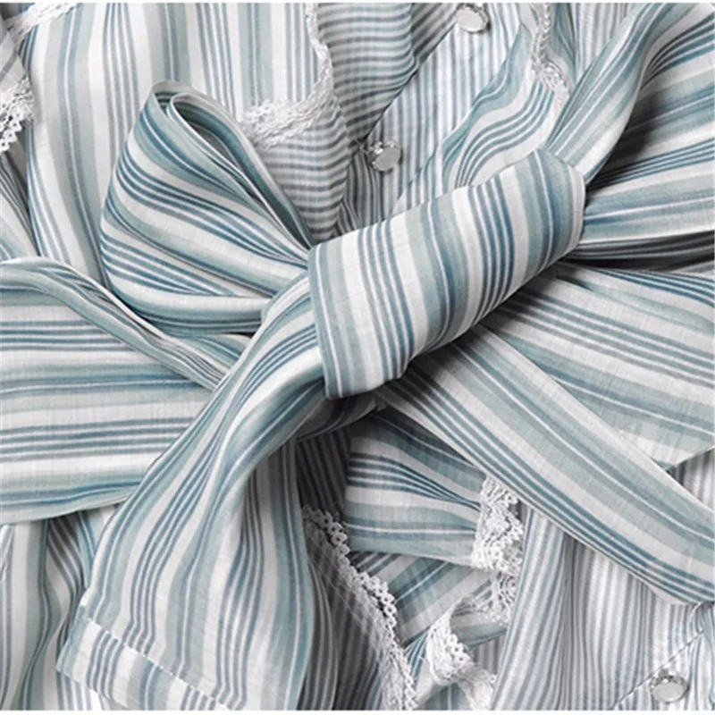 2018 Европейское весеннее летнее Новое модное уличное асимметричное Полосатое