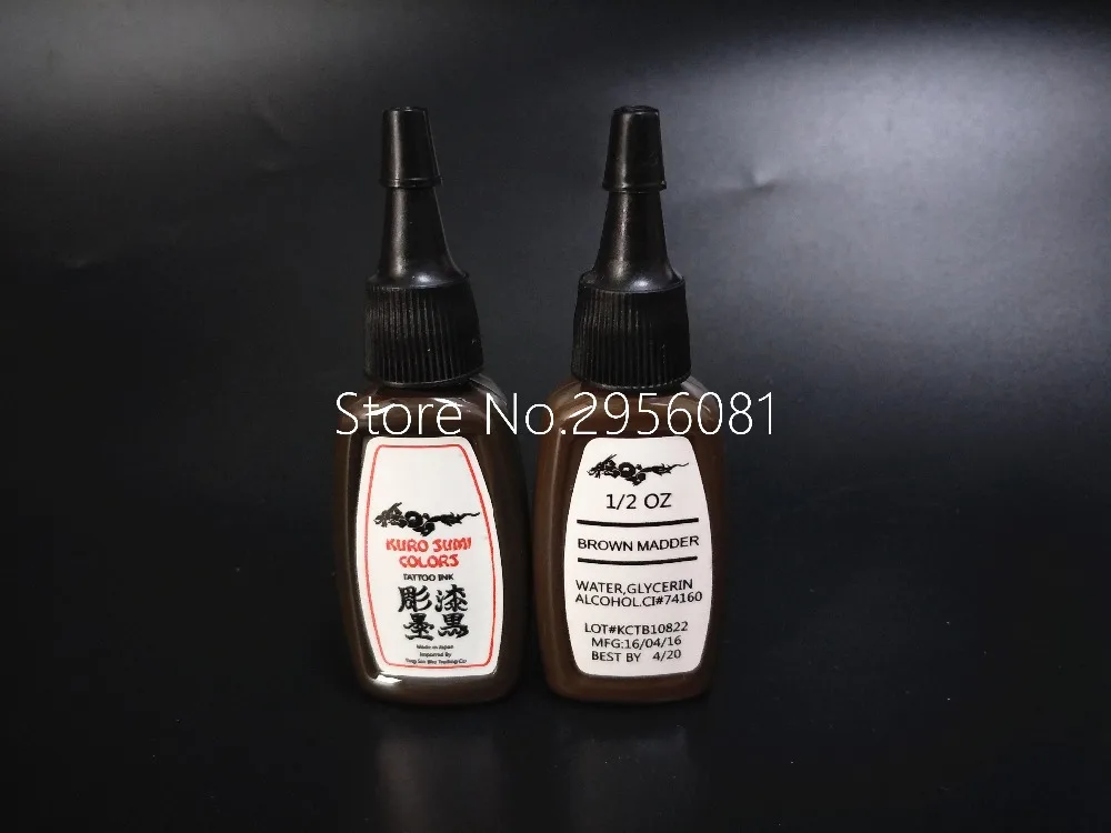 5 шт. Перманентный пигмент для татуировок 15 мл/бутылка (1/2 унции)|permanent pigment|ink