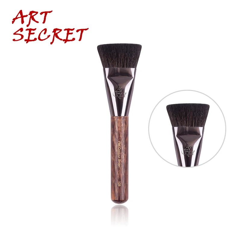 Artsecret 108 плоская кисть для контуринга Макияж Кисть из козы синий белка смешанный