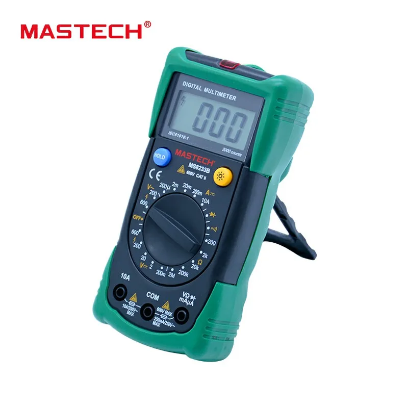 MASTECH MS8233B Цифровой Мультиметр LCR метр Бесконтактный измерительный прибор напряжения детектор с подсветкой