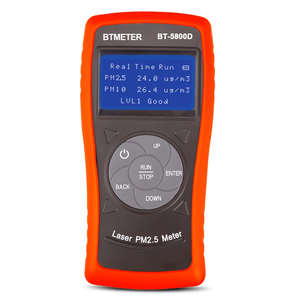 BTMETER BT-5800D измеритель частиц воздуха PM2.5 PM10 монитор метр Pro детектор твердых частиц, точность+/-20% тестер