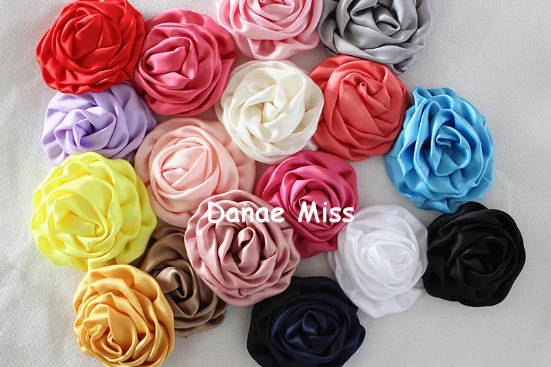 120 шт. матовые атласные розетки для волос 3 дюйма (7 2 8 см)|hair accessories|hair flowergirls boutique |