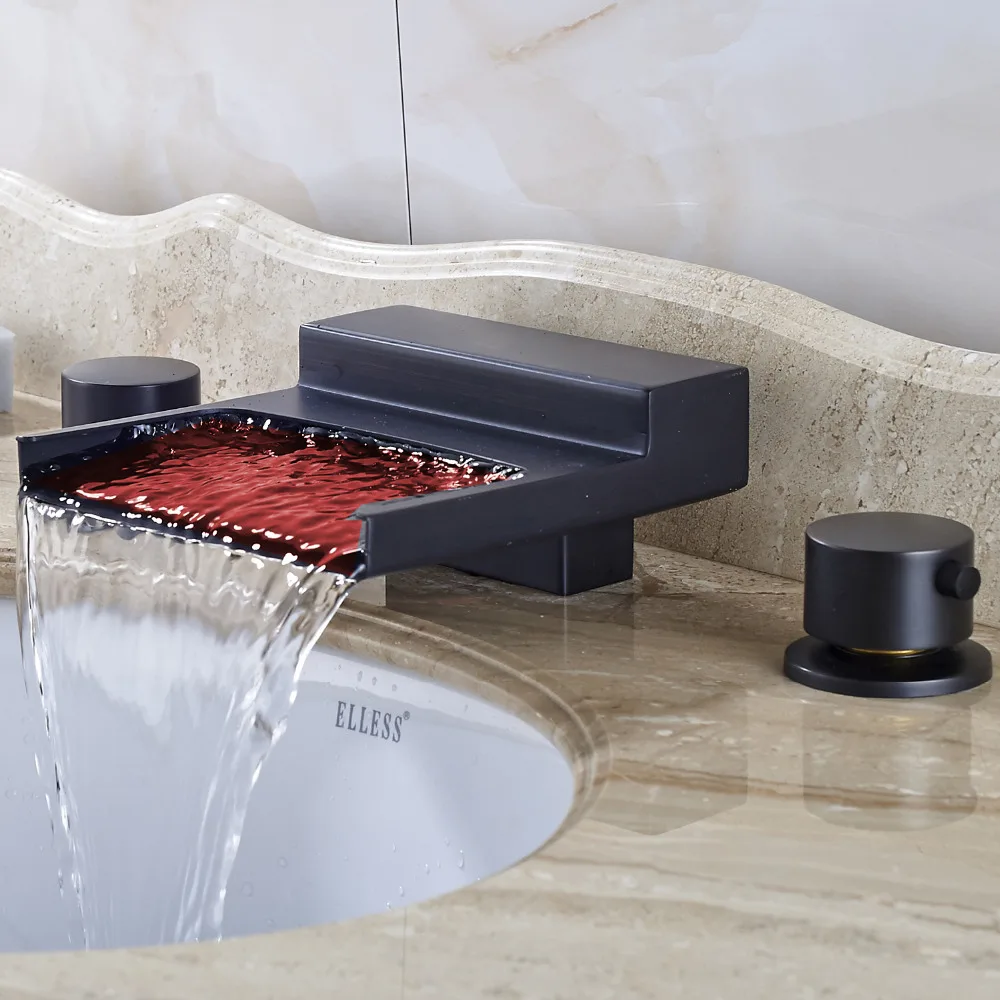 Uythner светодиодный меняющий цвет кран для раковины ванной комнаты смеситель масло
