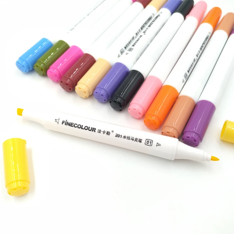 Маркеры для рисования манги Finecolour наборы скетч маркеры с тонкой подкладкой