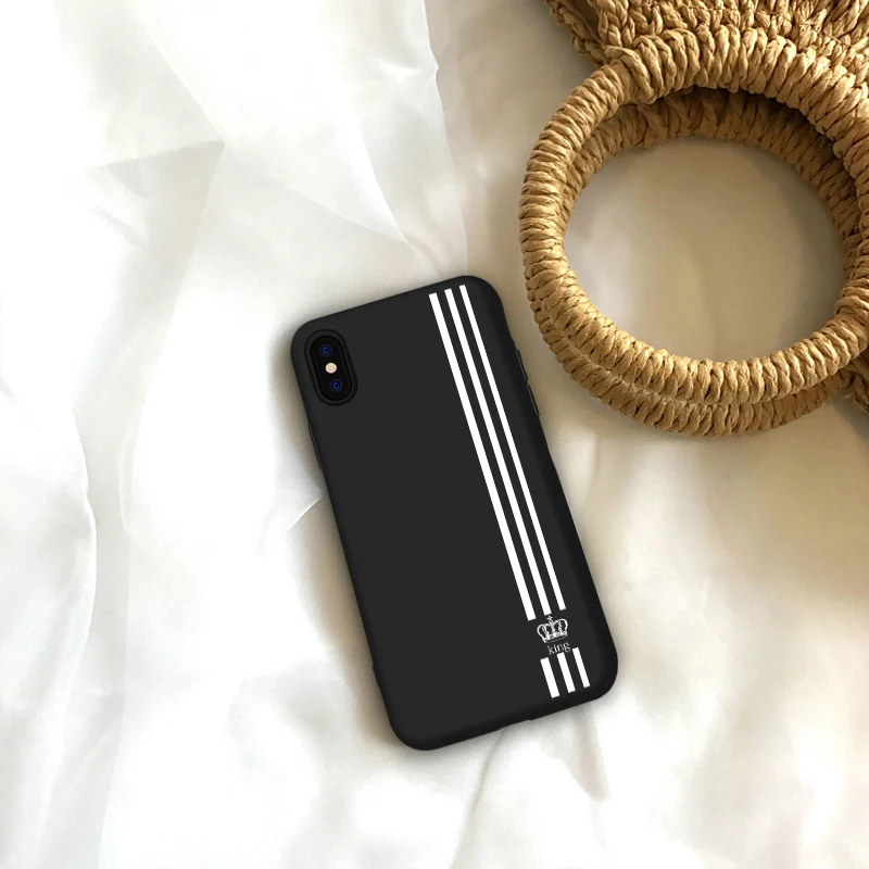 Роскошный романтический чехол для телефона King Queen iPhone 5 5s SE XS MAX XR 6 6S Plus мягкий