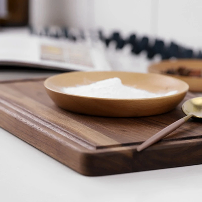 Black Walnut Chopping Board Steak Solid Wood Tray Preservative Kitchen Cutting Slotted Plate Bread Dis | Дом и сад
