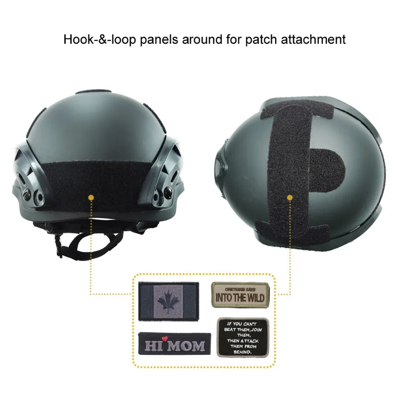 Тактический шлем OneTigris MICH армейский защитный для страйкбольного пейнтбола|helmet