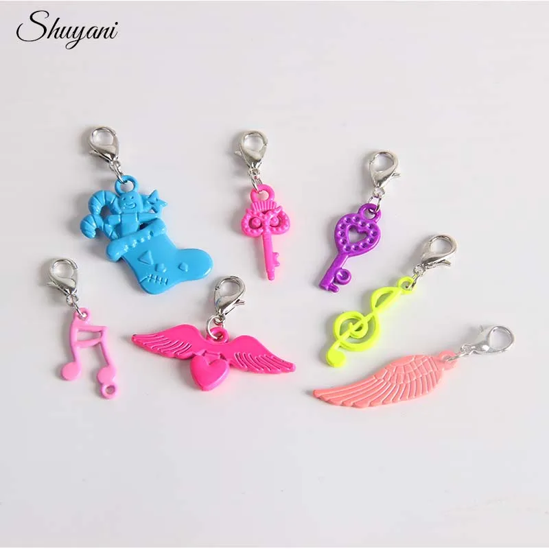 100 шт Разноцветные европейские браслеты Очаровательные Подвески модные