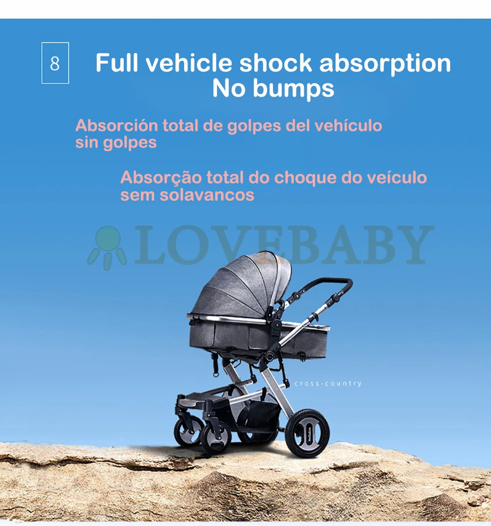 IIILOVEBABY/Детская Коляска 2 в 1, детская коляска, легкий складной ремень для переноски, сиденье для лежа, популярная детская коляска на четырех колесах для мамы