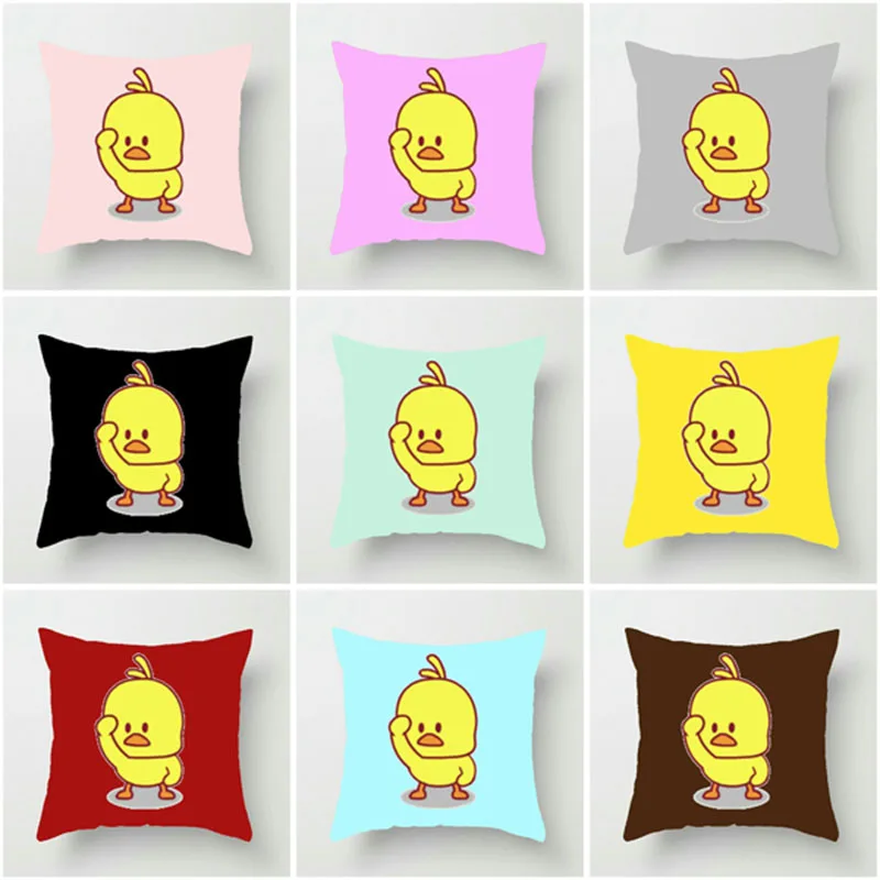 Новинка 2019 г. модная домашняя наволочка из полиэстера с милым рисунком желтой