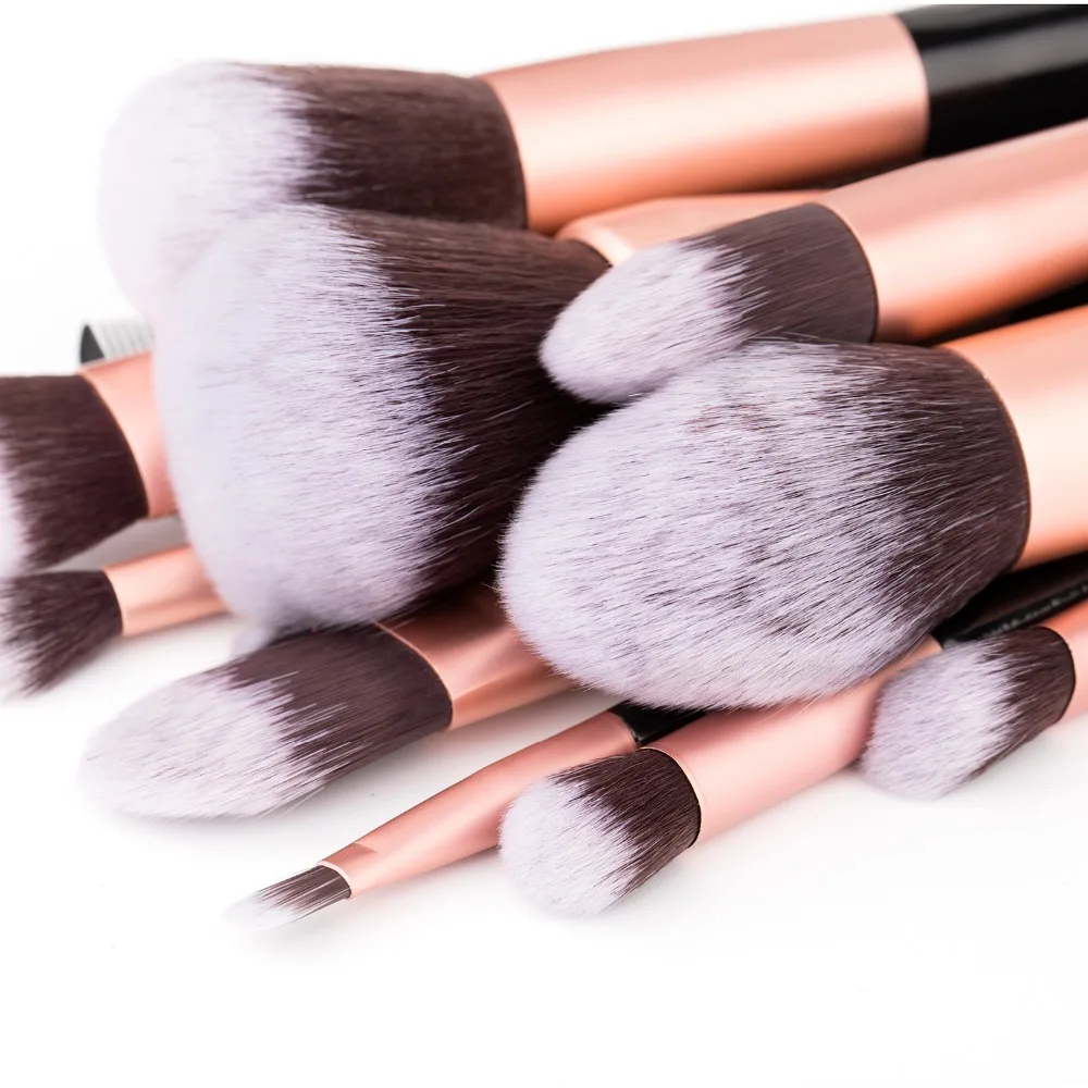 16pcs Makeup Brushes Set Powder Foundation Eyeshadow Make Up Cosmetics Soft Synthetic Hair With PU Leather Case Pro | Красота и