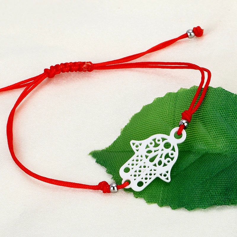 100 шт./лот Горячая Лаки Каббала красный нити Браслеты удивительная цена Керамика