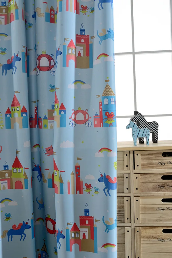 style 1 cloth Мультяшная мотоциклетная Гоночная машина, автобус, занавеска s, полузатемняющая, для мальчиков, сыновей, для детской спальни, для детского кабинета, французская занавеска, оконные шторы WP253C - Цвет: style 1 cloth
