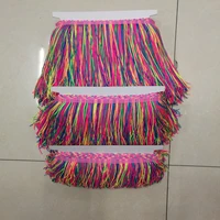 10yard 9 15 20cm long nylon five colorful tassel fringe trimming african lace sewing latin dress trim accessories diy