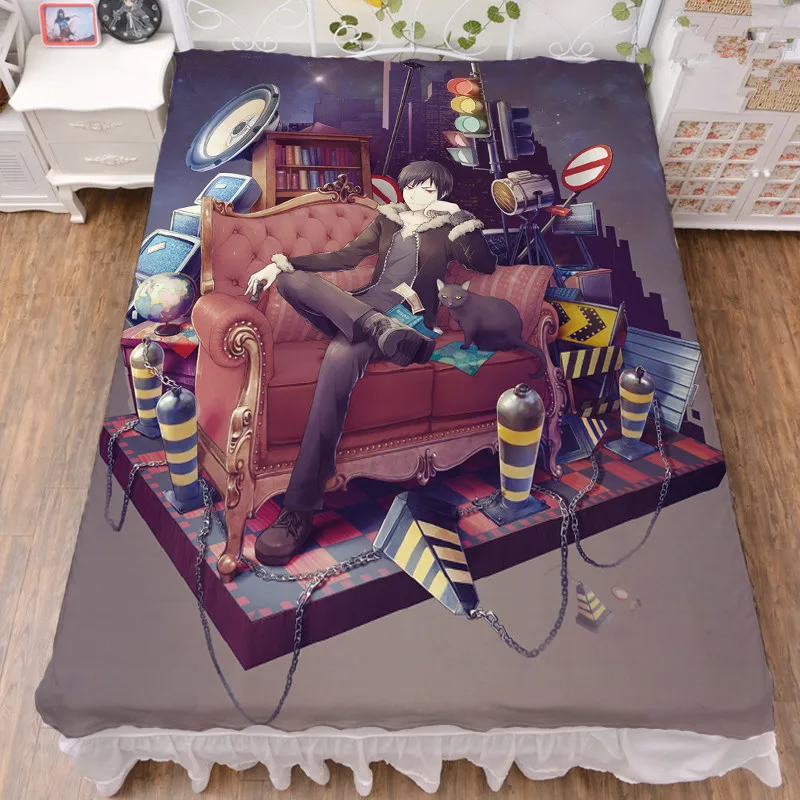 

Japan Anime DuRaRaRa!! Cool Boy Miyoshi Yoshimune Milk Fiber Bed Sheet & Flannel Blanket Summer Quilt 150x200cm