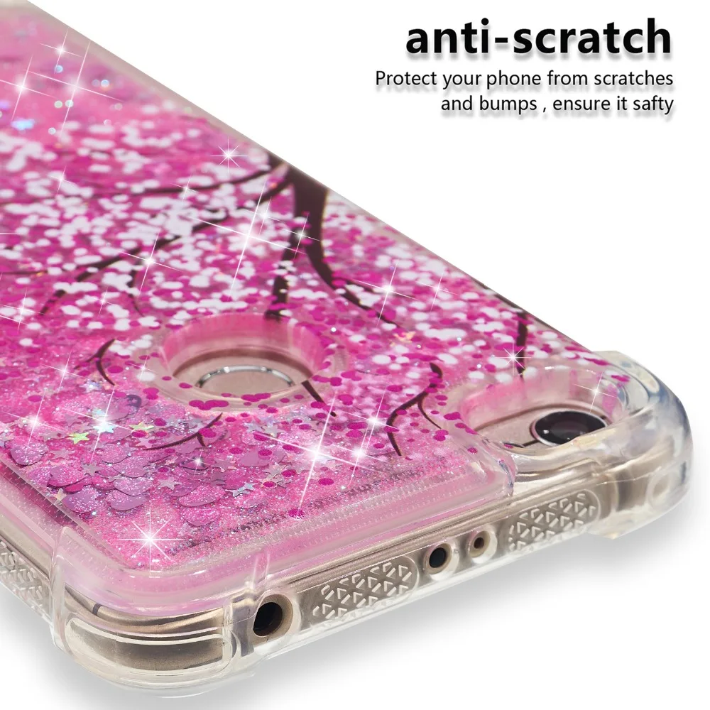 Soft TPU Flowing Liquid With Picture Protective Case For Xiaomi Redmi 4A Glitter Floating Quicksand Note 5A | Мобильные телефоны и