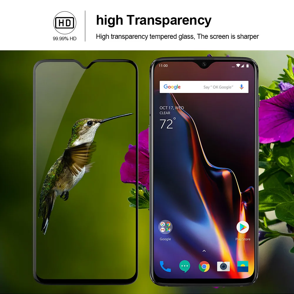 2 шт. защитная пленка для экрана Oneplus 6 T|Защитные стёкла и плёнки телефонов| |