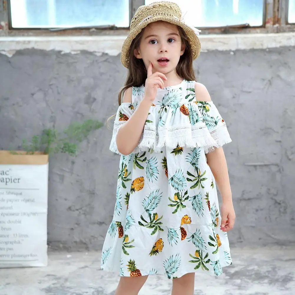 Kidlove/стильные платья для девочек платье принцессы с открытыми плечами и