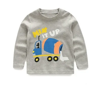 VIDMID Весенняя футболка для мальчиков Детские футболки маленьких детские топы с