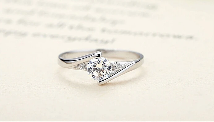 Лидер продаж суперблестящие женские свадебные кольца на палец с фианитом 30%