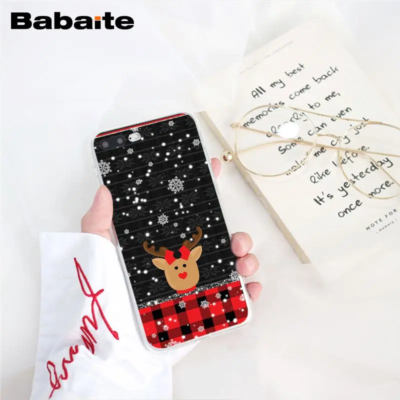 A8 Babaite год Рождество олень Санта чехол для телефона для iphone 11 Pro 11Pro Max 8 7 6 6S Plus X XS MAX 5 5S SE XR - Цвет: A8