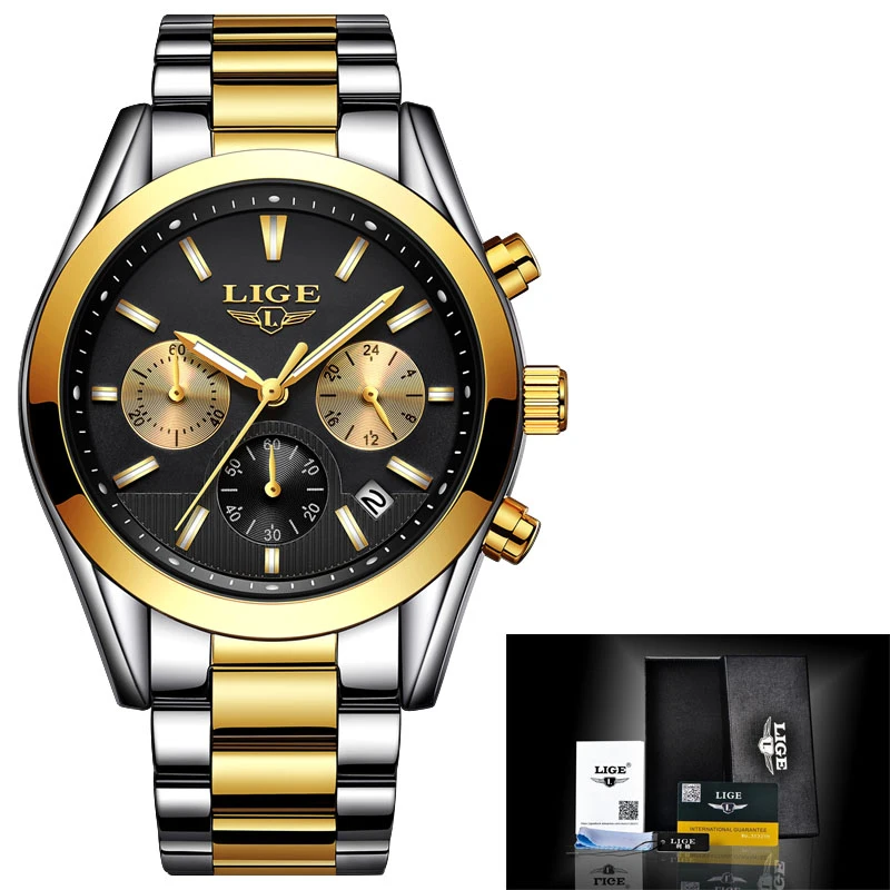 Relojes Hombre новинка 2019 мужские часы от ведущего бренда роскошные полностью стальные