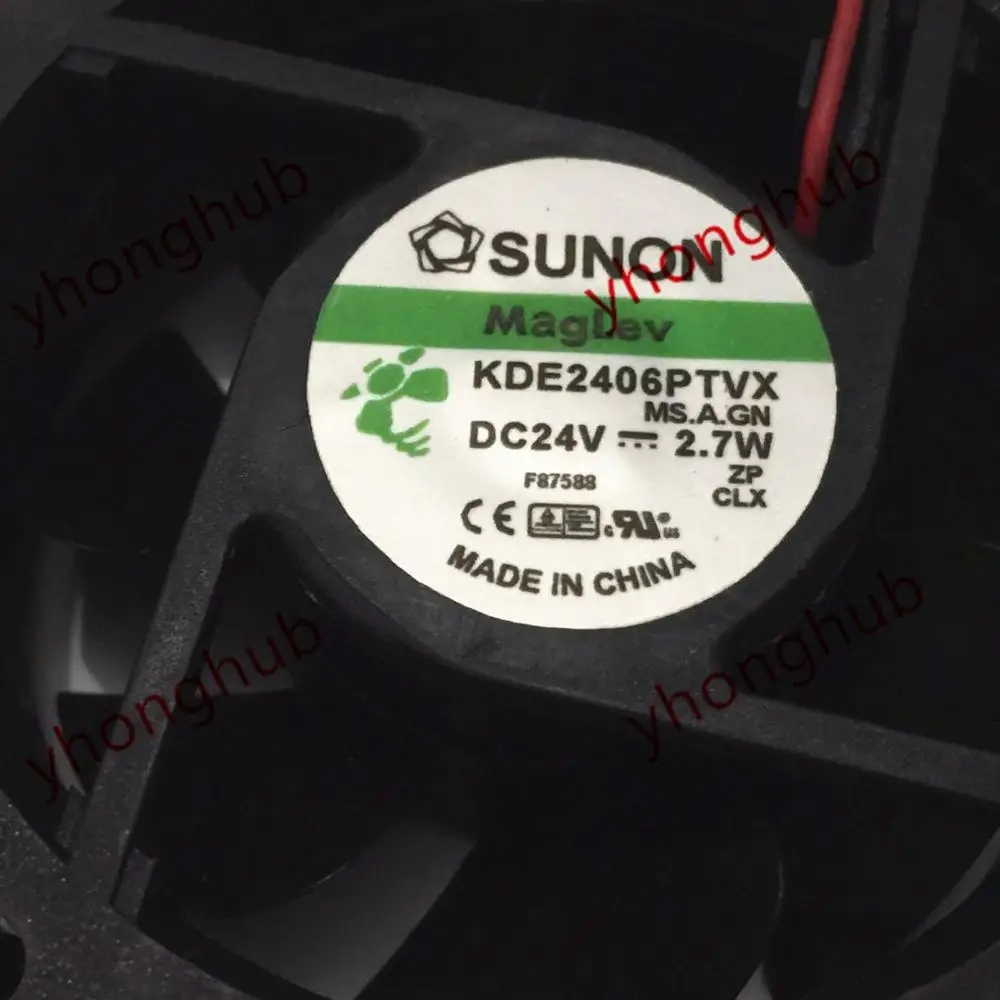 Вентилятор охлаждения сервера SUNON KDE2406PTVX MS.A.GN 24 В постоянного тока 2 7 Вт 60x60x25