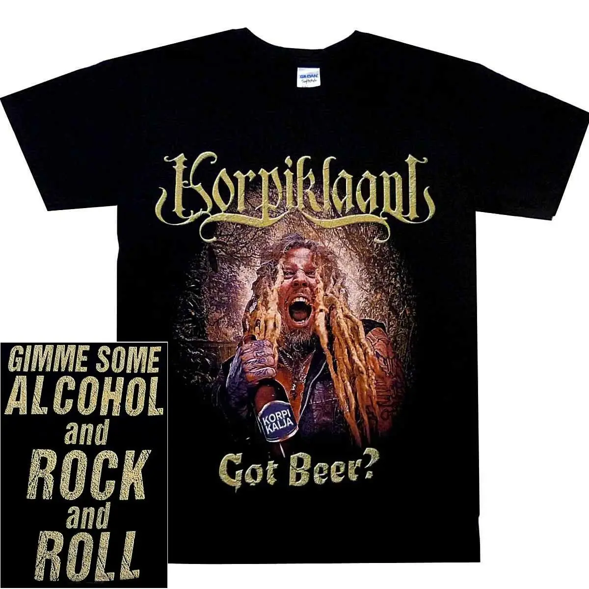 Korpiklaani есть пиво? Рубашка S XXL фолк метал Футболка официальный футболка новая|Мужские футболки| |