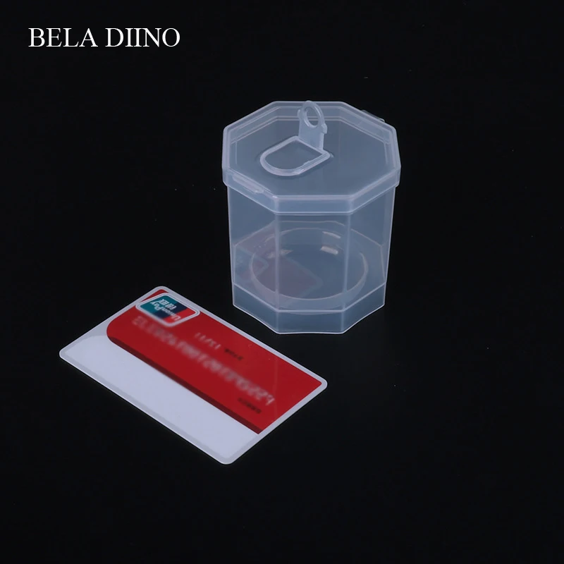 1 шт. прозрачный толстый пластиковый спонж для макияжа держатель коробка