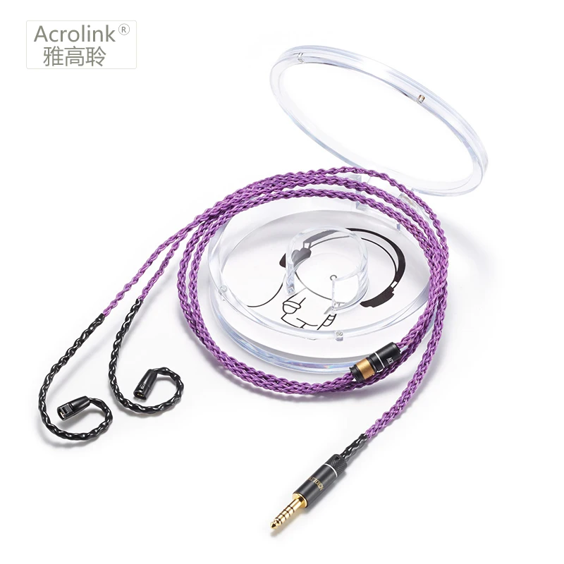 

Acrolink 1,2 м 8-жильный посеребренный высококачественный Модернизированный кабель для самостоятельного ремонта наушников с интерфейсом IE80 для ...