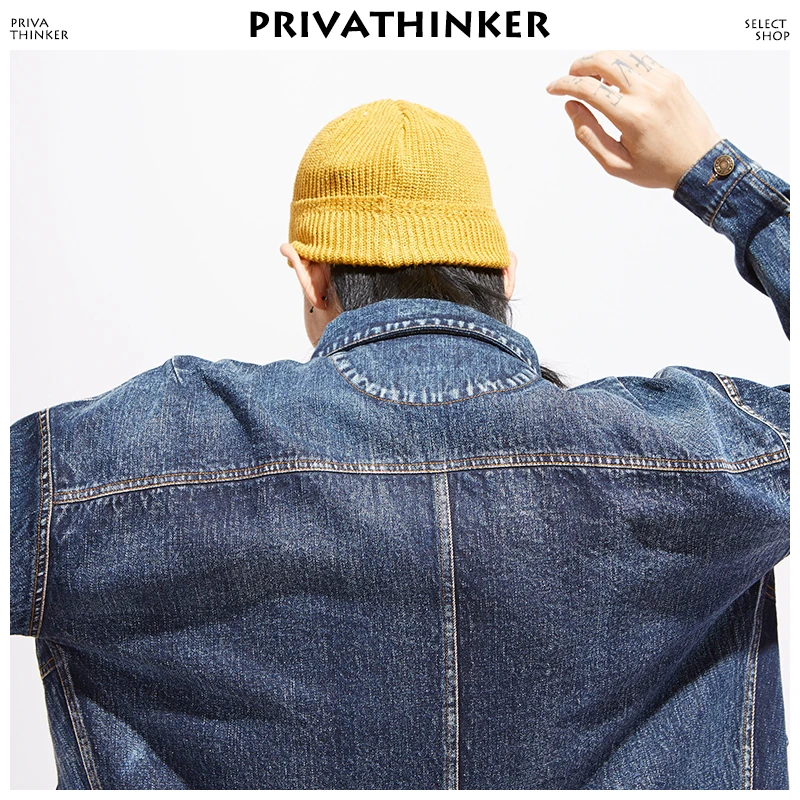 Мужская винтажная ветровка Privathinker большого размера 2020|Мужские куртки| |