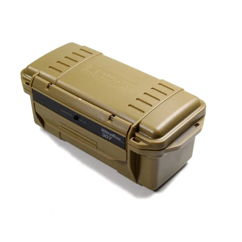 

Outdoor Tool box Waterproof Shockproof Survival Storage Portable EDC Gear Case Container Carrying Dry Box With Bumper Rubber