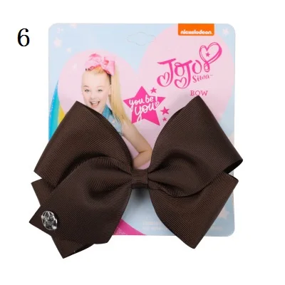 picture color " фирма JOJO Bow зажим для волос для девочек Дети ручной Сива девичий аксессуар для волос 35 цветов заколки-бантики аксессуары для волос - Цвет: picture color