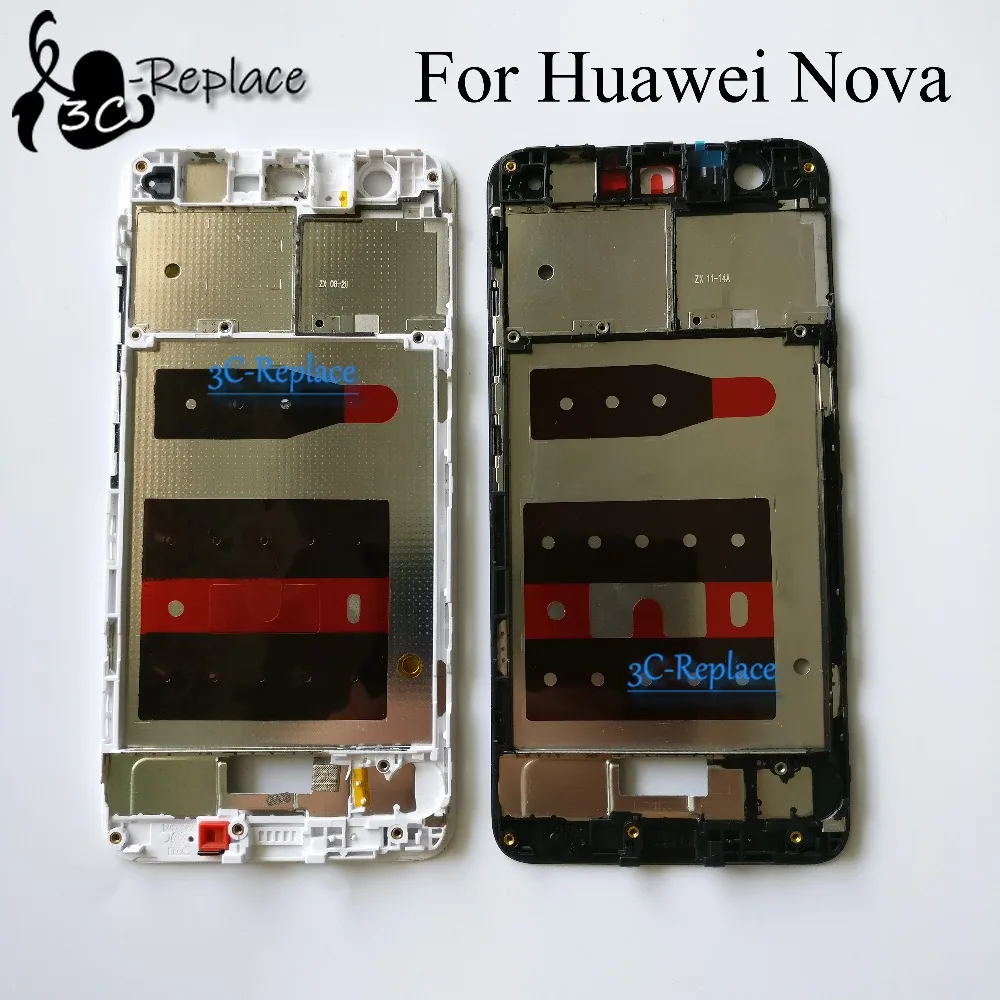 Черно-белая 5 0 дюймовая Рамка передней панели корпуса Huawei Nova с ЖК-дисплеем (без