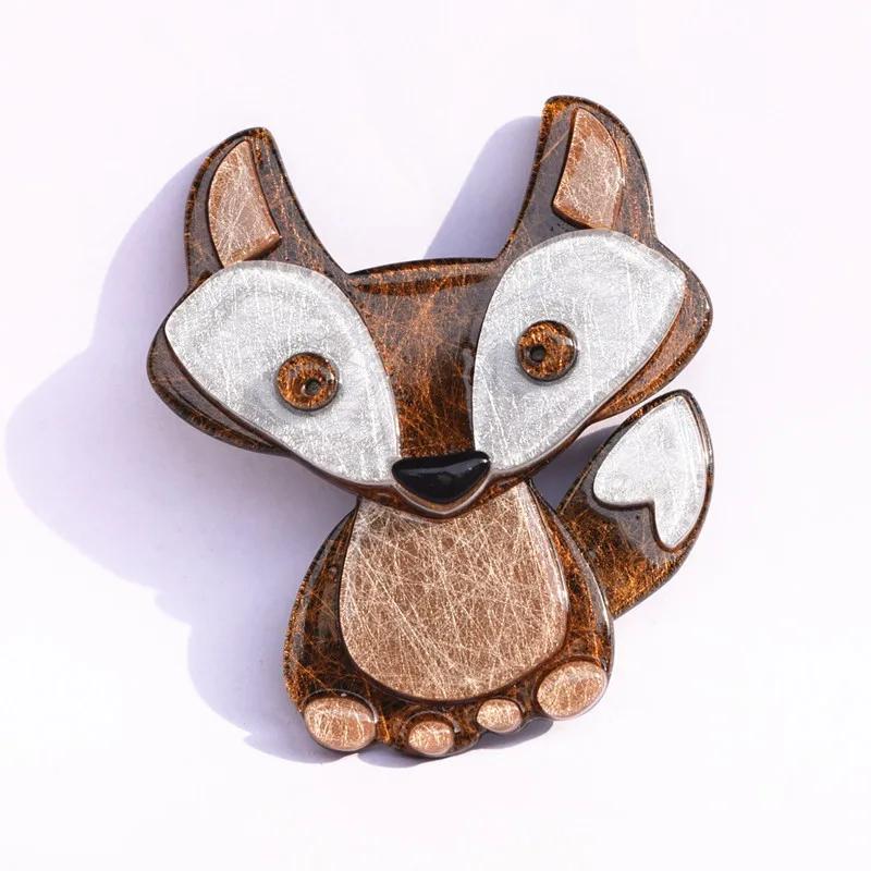 DCNovember Милые Броши с лисой детские для малышей на окружающую среду ацетатного