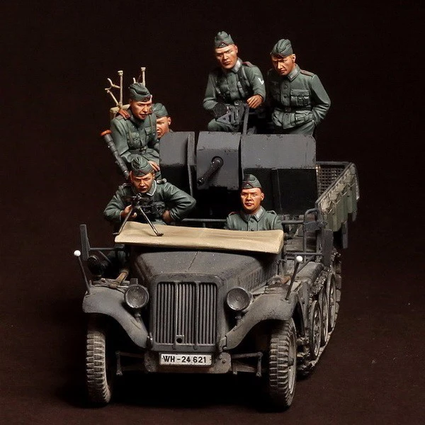 Неокрашенная Экипировка из смолы в масштабе 1/35 для Sd. KFZ. 104 мех 2 см FlaK 30 (не включая