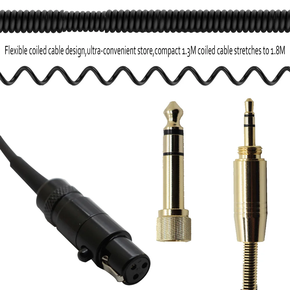 Наушники POYATU кабель для AKG Q701 K702 K267 K712 K141 K171 K181 K240 MK II K271MKII гибкий спиральный с