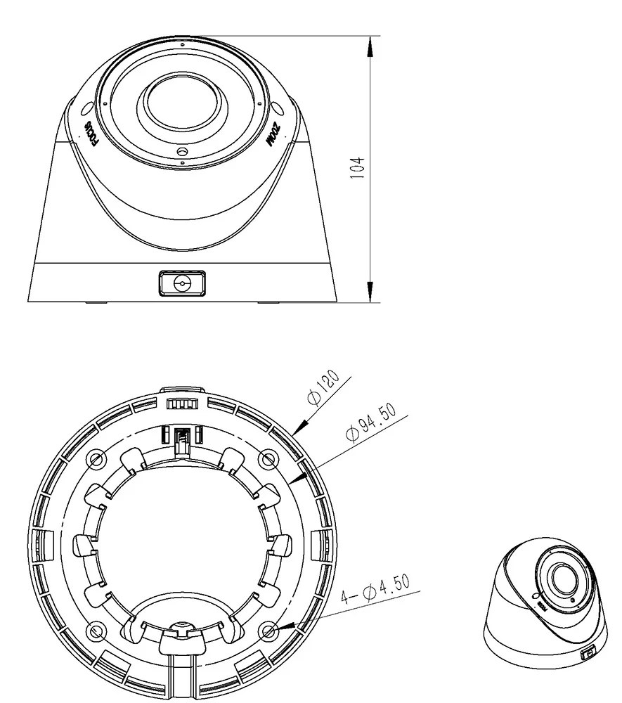 1080 P IP-камера P2P SONY IMX323 2.0MP системах видеонаблюдения Vandalproof Ночное Видение ONVIF 2 4 8-12