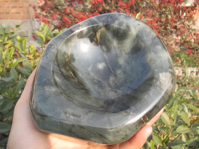 Натуральный кварцевый кристалл лабрадорит пепельницы для исцеления | Дом и сад