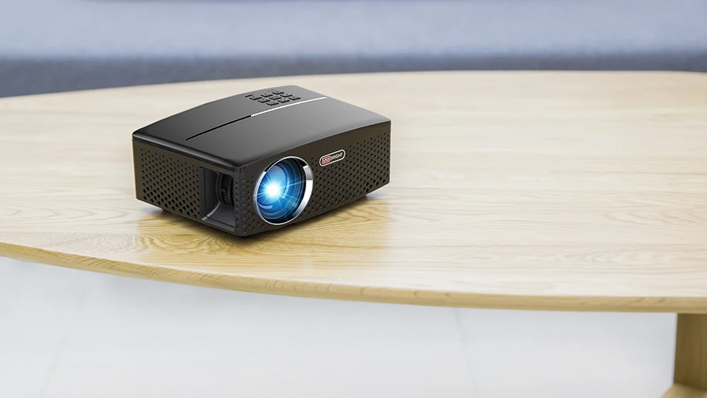 VIVIBRIGHT GP80 светодиодный 1800 люмен HD мини портативный проектор для домашнего кинотеатра и кинотеатра Supprot 1080P USB HDMI